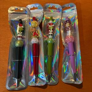 Handmade Grinch Stole Christmas Pen Set
